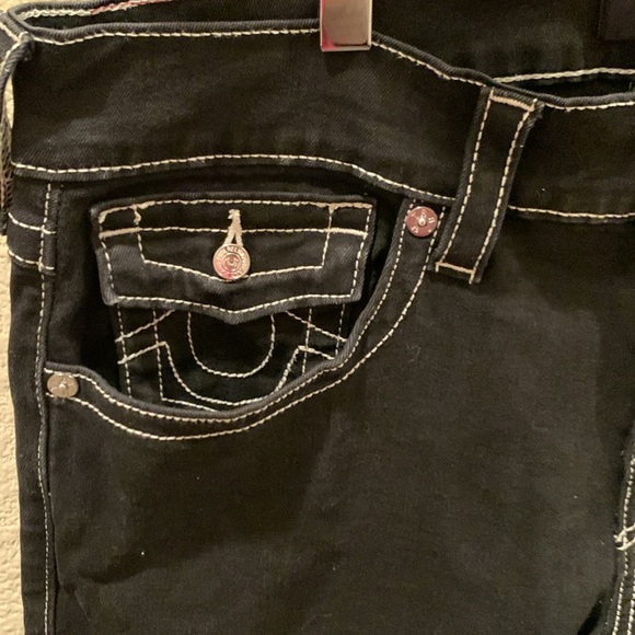 Men’s True Religion GENO SLIM JEAN Black Relaxed Straight Jeans - Picture 5 of 15